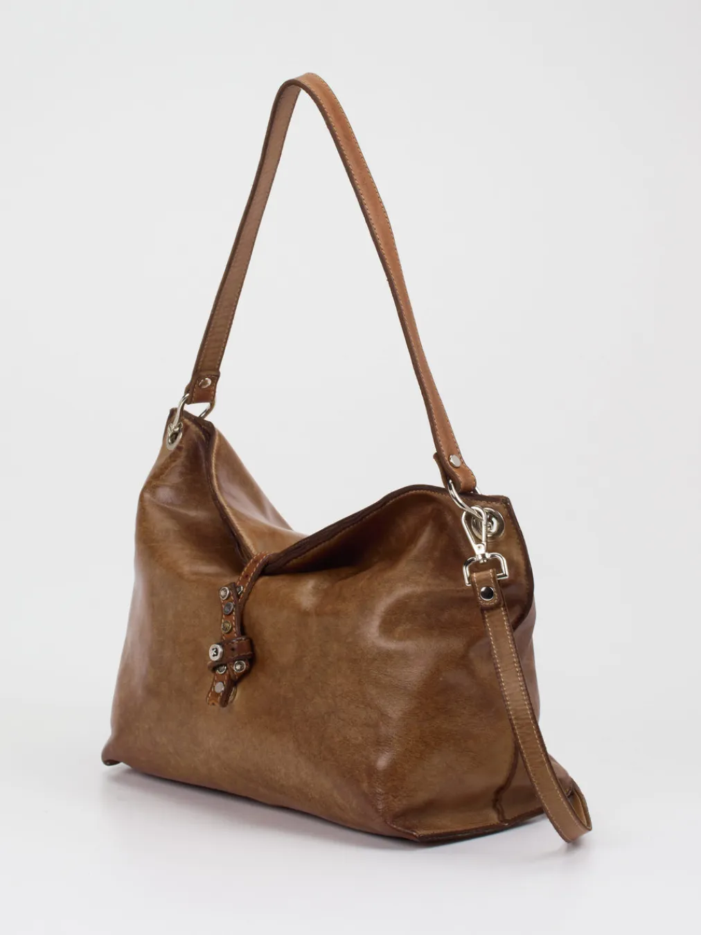 – Schultertasche aus Kalbleder cognac-Alchimia Sale