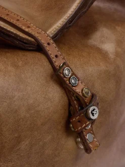 – Schultertasche aus Kalbleder cognac-Alchimia Sale