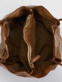 – Shopper aus Kalbleder Cognac-Alchimia Sale