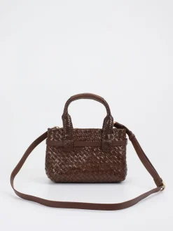 Allan K – Mini Tote Bag aus Flechtleder Dunkel-Allan K - Antwerp Discount