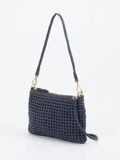 Allan K – Schultertasche aus Flechtleder Dunkel-Allan K - Antwerp Sale