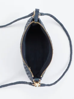 Allan K – Schultertasche aus Flechtleder Dunkel-Allan K - Antwerp Sale