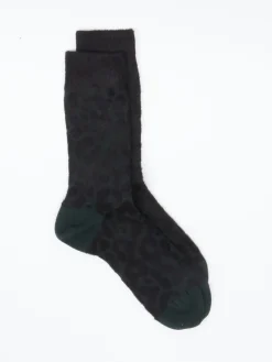 – Crew-Socken aus Textil mit Animalprint-Alto Milano Sale