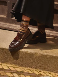 – Damensocken aus Textil mit Lurex-Alto Milano Sale