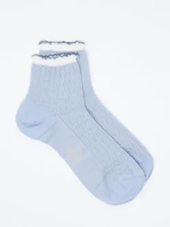 – Knöchelsocke aus Textil in Pastell-Alto Milano Clearance