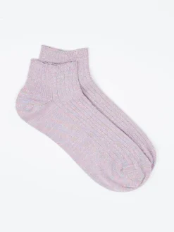 – Knöchelsocke aus Baumwollmix in Flieder-Alto Milano Sale