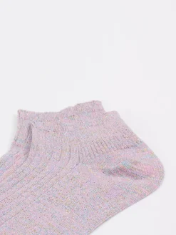 – Knöchelsocke aus Baumwollmix in Flieder-Alto Milano Sale