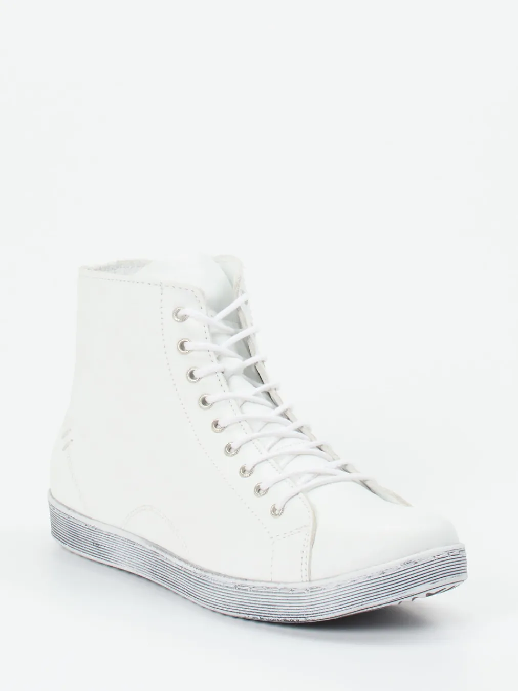 – High-Top-Sneaker aus Kalbleder-Andrea Conti Clearance