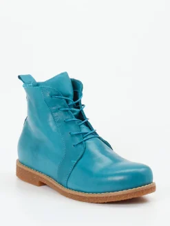 – Schnürstiefelette aus Kalbleder petrol-Andrea Conti Outlet