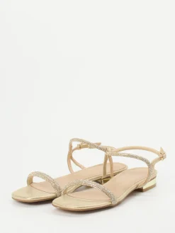 – Abendsandale aus Metallicleder-Andrea Puccini