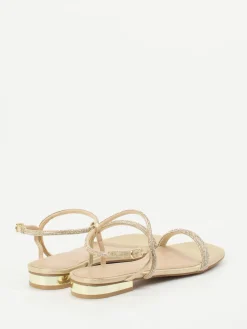 – Abendsandale aus Metallicleder-Andrea Puccini