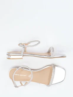 – Abendsandalen aus Metallicleder-Andrea Puccini Clearance