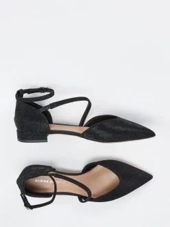 – Ballerinas aus Metallic-Textil in-Andrea Puccini New