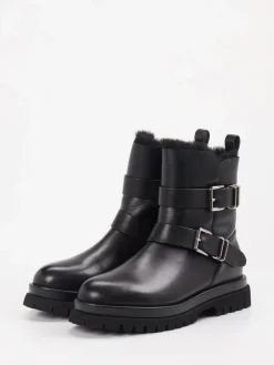 – Biker-Stiefelette aus Lammleder-Andrea Puccini Online