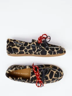 – Bootsschuh aus Ponyfell mit Animalprint-Andrea Puccini