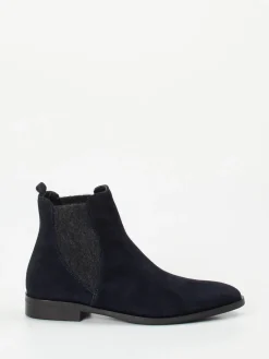 – Chelsea Boots aus Veloursleder dunkel-Andrea Puccini Outlet