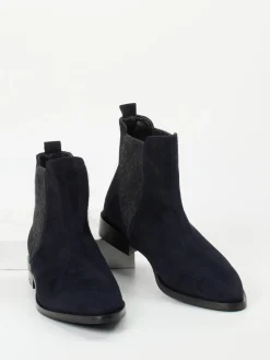 – Chelsea Boots aus Veloursleder dunkel-Andrea Puccini Outlet
