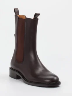 – Chelsea Boots aus Glattleder Dunkel-Andrea Puccini Hot
