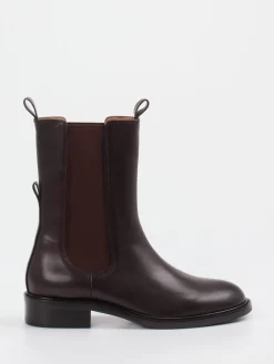 – Chelsea Boots aus Glattleder Dunkel-Andrea Puccini Hot