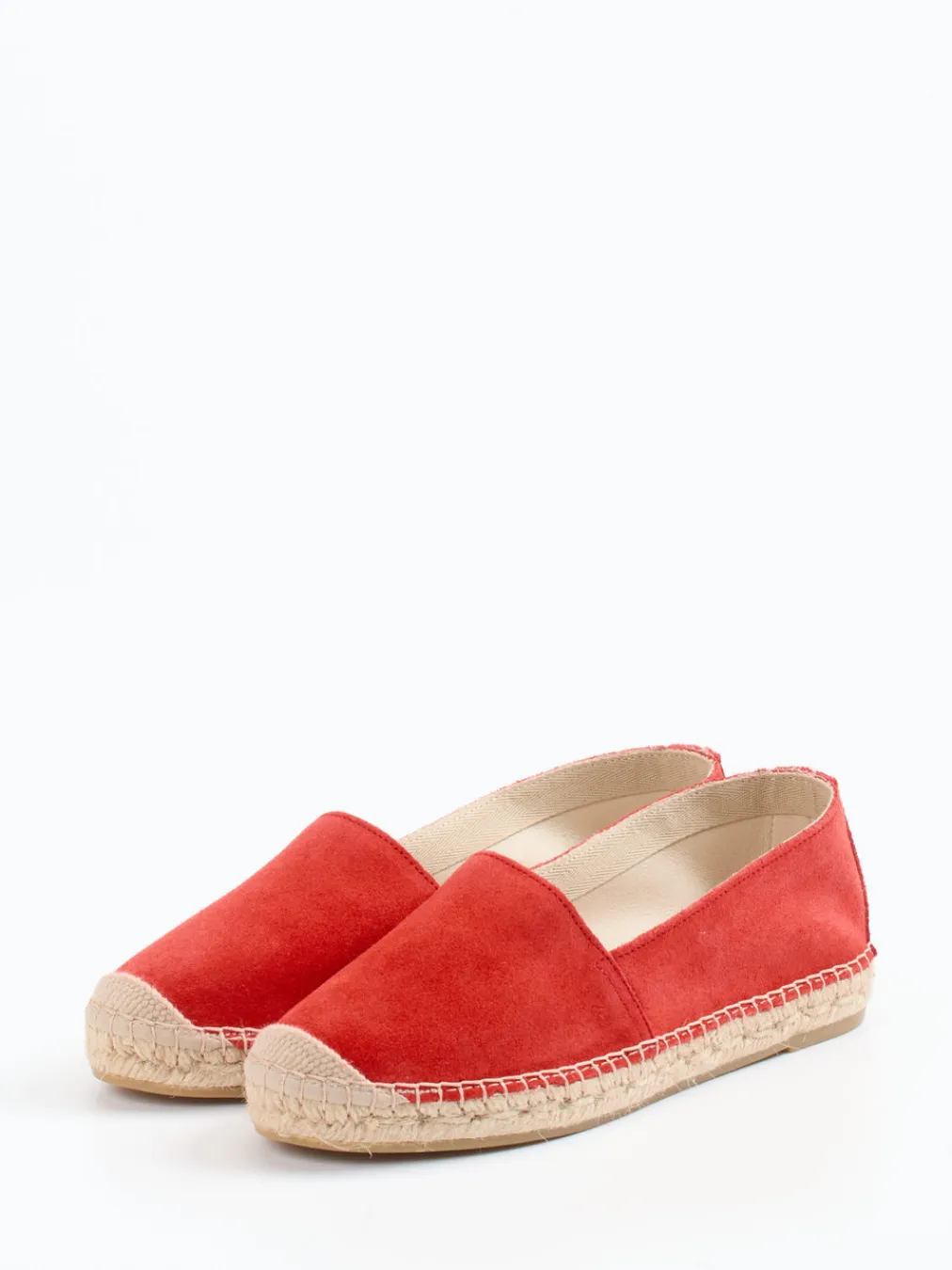 – Espadrilles aus Veloursleder Korall-Andrea Puccini New