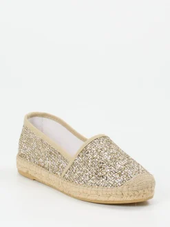 – Espadrilles aus Metallic-Textil-Andrea Puccini New