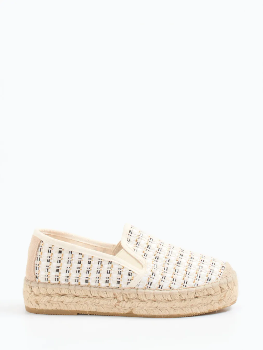 – Espadrilles aus Textil mit Juteplateau-Andrea Puccini Clearance