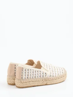– Espadrilles aus Textil mit Juteplateau-Andrea Puccini Clearance