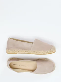 – Espadrilles aus Veloursleder Taupe-Andrea Puccini Sale
