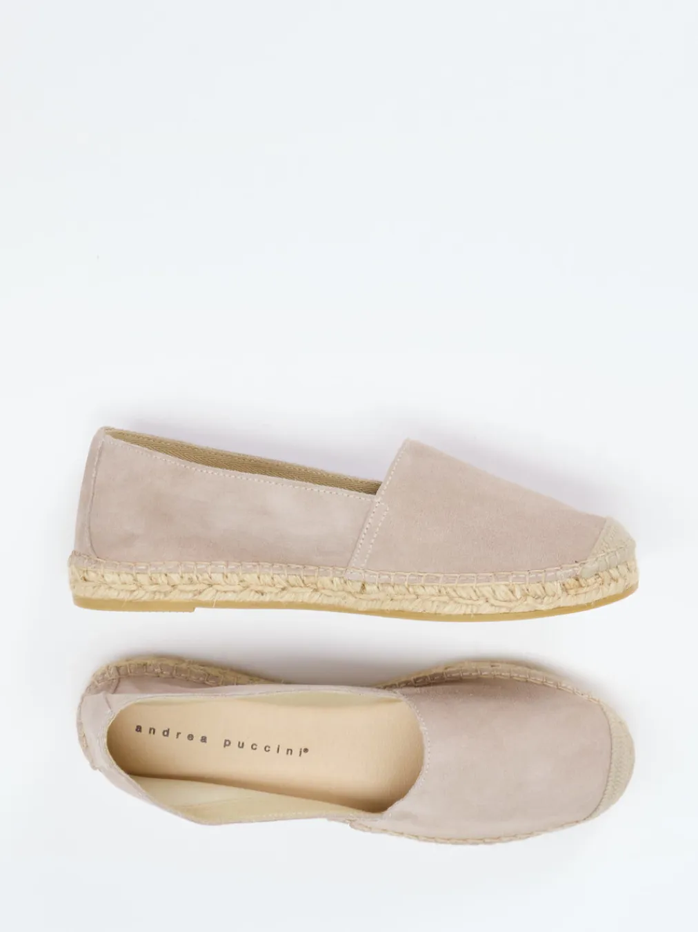 – Espadrilles aus Veloursleder Taupe-Andrea Puccini Sale