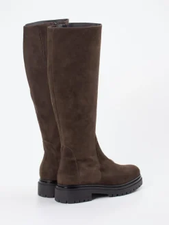 – Kniehohe Stiefel aus Veloursleder-Andrea Puccini