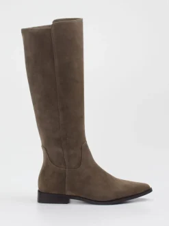 – Kniehohe Stiefel aus Veloursleder-Andrea Puccini Clearance