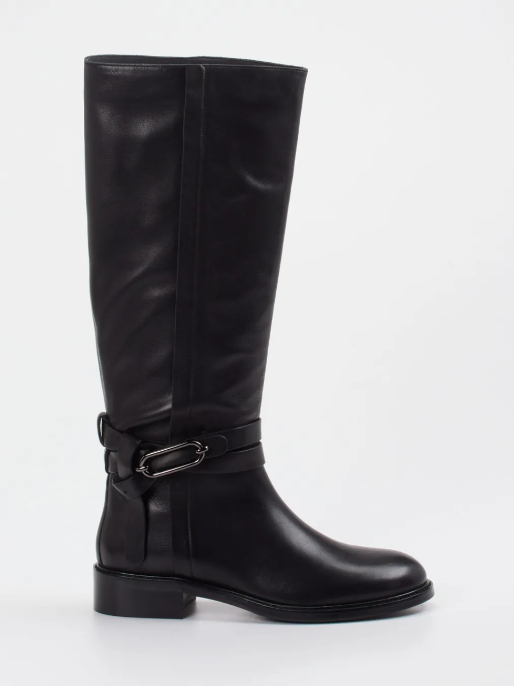 – Kniestiefel aus Glattleder-Andrea Puccini Clearance