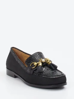 – Loafer aus geprägtem Leder-Andrea Puccini Discount