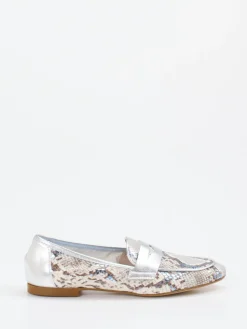 – Loafer aus geprägtem Leder beige-Andrea Puccini New