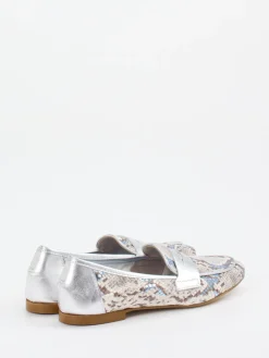 – Loafer aus geprägtem Leder beige-Andrea Puccini New