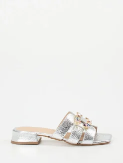 – Mules aus Metallicleder-Andrea Puccini Sale