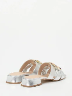 – Mules aus Metallicleder-Andrea Puccini Sale