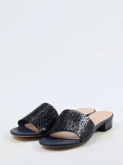 – Mules aus Flechtleder in Schwarz-Andrea Puccini Discount