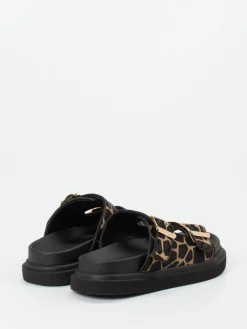 – Pantolette aus Kunstfell mit Animalprint-Andrea Puccini Hot