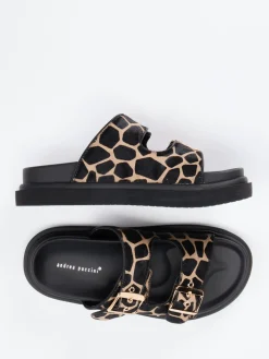 – Pantolette aus Kunstfell mit Animalprint-Andrea Puccini Hot