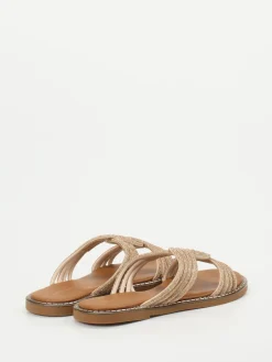 – Pantolette aus Metallic in-Andrea Puccini Outlet