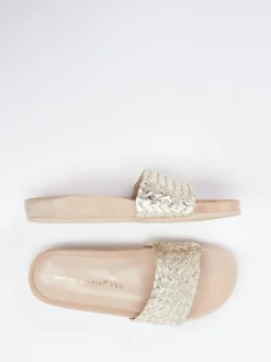 – Pantolette aus Metallicleder farben-Andrea Puccini New