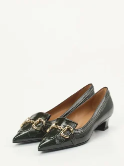 – Pumps aus Lackleder in Tannen-Andrea Puccini Best