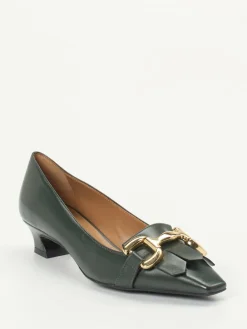 – Pumps aus Lammleder in Tannen-Andrea Puccini Online