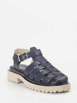 – Sandalen aus Lammleder Dunkel-Andrea Puccini New