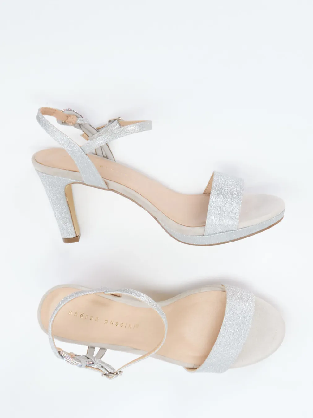 – Sandaletten aus Metallicleder-Andrea Puccini Sale