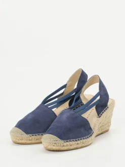 – Sandaletten aus Veloursleder Dunkel-Andrea Puccini Clearance