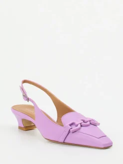 – Slingback-Pumps aus Lammleder Flieder-Andrea Puccini Sale