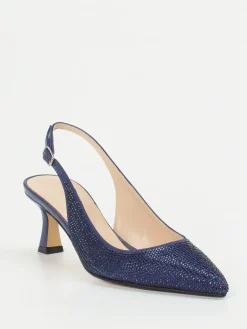 – Slingback-Pumps aus Metallicleder-Andrea Puccini Discount