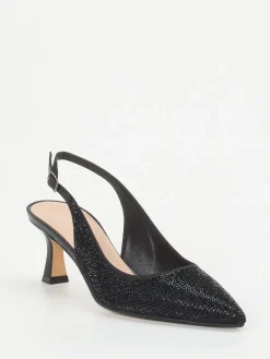 – Slingback-Pumps aus Metallicleder-Andrea Puccini Online